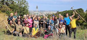 Mach mit bei der Heidepflegewoche und erhalte den Lebensraum von Ziesel, Smaragdeidechse & Co! © FdPH/N. Novak