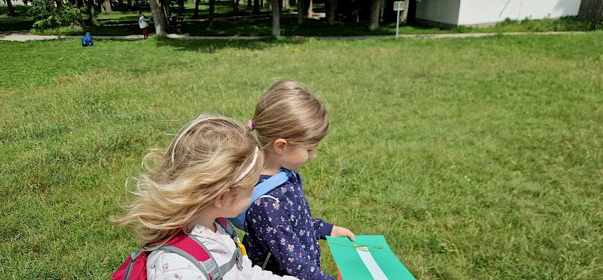 Zum Ausklang duften die Kinder noch eine Erinnerung an ihren Ausflug in den Begrischpark anfertigen. © FdPH/B. Sabek