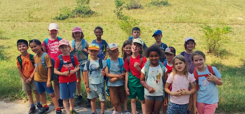 Die Teilnehmer:innen der Naturferienwoche Juli 1. © FdPH/Roth