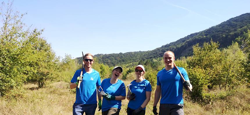 Team UNIQA im Einsatz für die Natur.