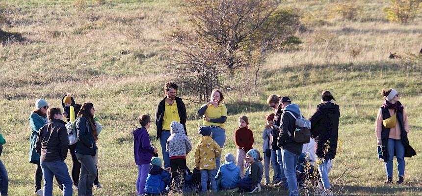 Bei einer Heideforscher-Führung mit unseren Naturpädagog:innen kannst Du beim Heidefest die Heide entdecken. © FdPH/F. Hohn