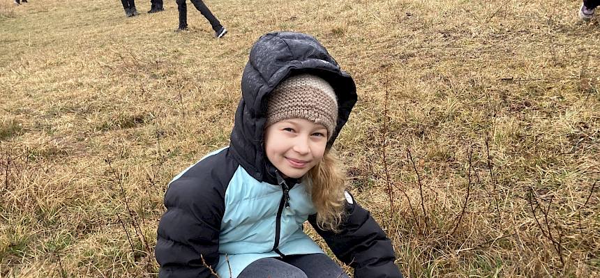 Trotz Regenwetter waren die Kinder heute im Einsatz auf der Heide. © LPV/N. Petermair