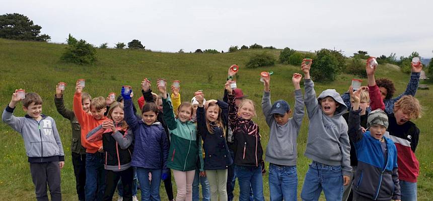 Einen spannenden Vormittag auf der Heide verbrachten die Kinder der 3b der VS Sebastian-Kneipp-Gasse. © FdPH/S. Linhart