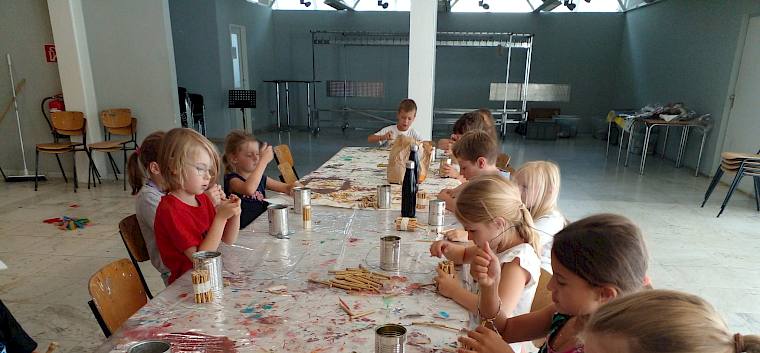 Der Nisthilfen-Workshop machte den Kindern großen Spaß! © FdPH/N. Elek