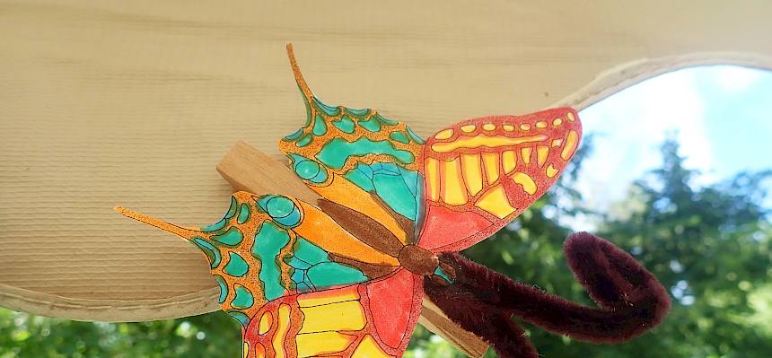 Dabei entstanden wunderschöne Kunstwerke, wie dieser Schmetterling. © FdPH/S. Girsch