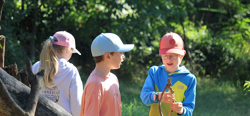 Das freie Spielen im Bildungsgarten genossen die Kinder besonders. © FdPH/F. Hohn