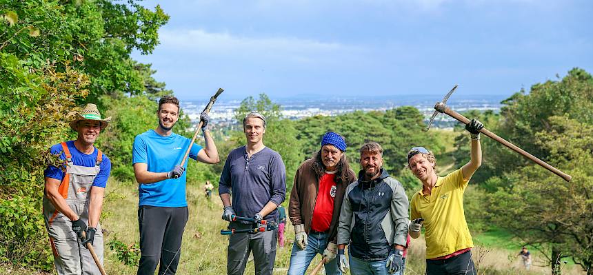 Das Team der UNIQA Österreich Versicherungen AG - Value Train Krankenversicherung mit Biologe Felix. © FdPH/N. Novak