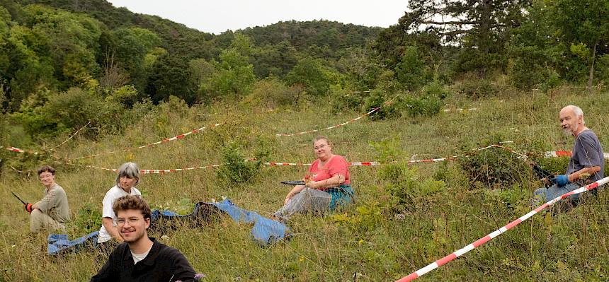 Manchmal kann man das Schneiden auch gemütlich im Sitzen erledigen. © FdPH/J.F. Fischer