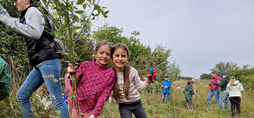 Die gemeinsame Arbeit für die Heide macht Spaß! © FdPH/V. Pellarin