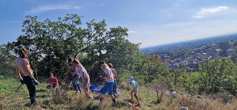 Traumhaftes Spätsommerwetter am steilen Hochberg. © FdPH/V. Pellarin