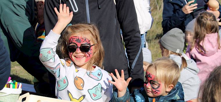 Das Kinderschminken war wie immer der Hit. © FdPH/F. Hohn