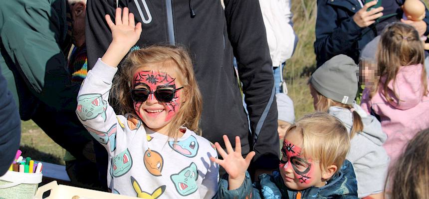 Das Kinderschminken war wie immer der Hit. © FdPH/F. Hohn