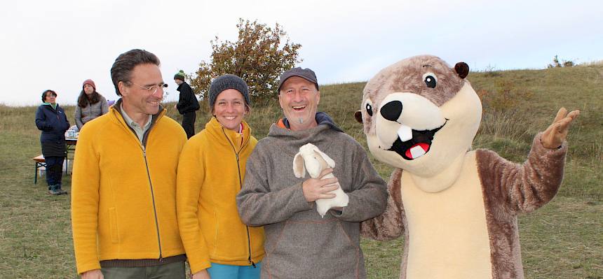 Eine große Überraschung war der Besuch vom ersten Heideschäfer aus den 1990er-Jahren - Christian Geyer.© FdPH/L. Strobl