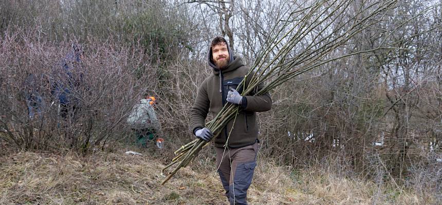 Voller Einsatz für die wertvollen Trockenrasen auf der Perchtoldsdorfer Heide. © LPV/L. Wollny