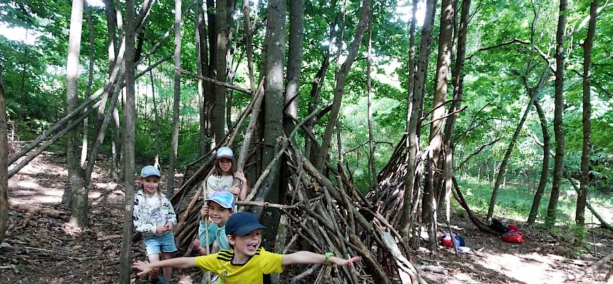 Großartige Bauwerke der jungen Naturforscher:innen. © FdPH