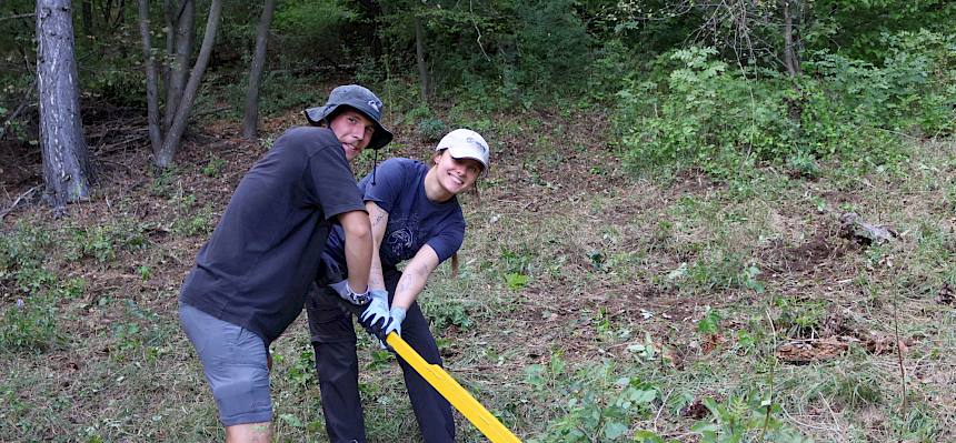 Mit vereinten Kräften :) und Tree-Popper geht noch viel mehr weiter. © FdPH/L. Strobl